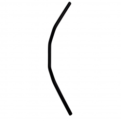 Handlebar medium V-bend 22 mm