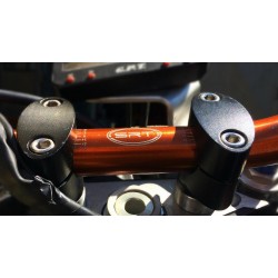 Manubrio piega bassa sezione variabile 28 mm in ergal SRT moto