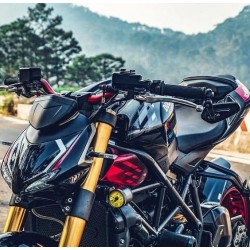 Manubrio piega bassa sezione variabile 28 mm in ergal SRT moto